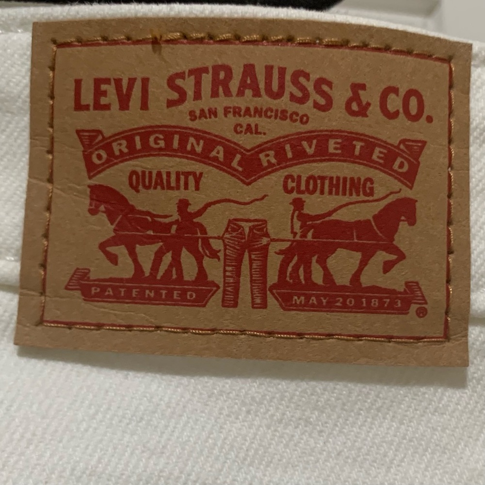 LEVIS STRAUSS Womens 311 Shaping Skinny Jeans 24W WHITE Denim Stretch AUTHENTIC - Picture 6 of 12